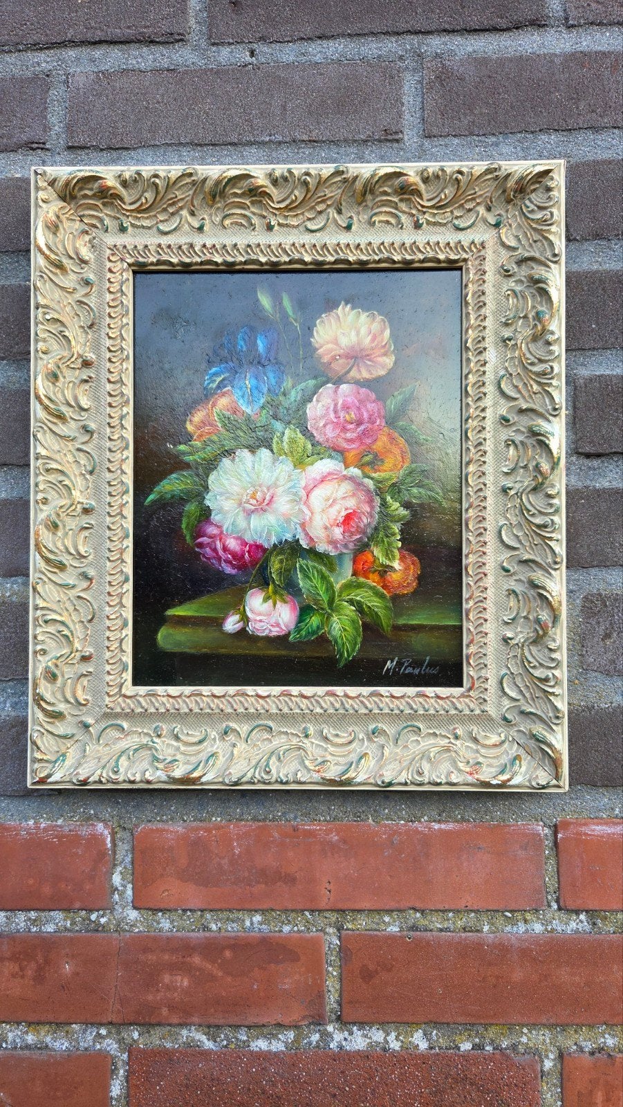 Prachtige schilderij olie verf 35 x 30, Ophalen of Verzenden