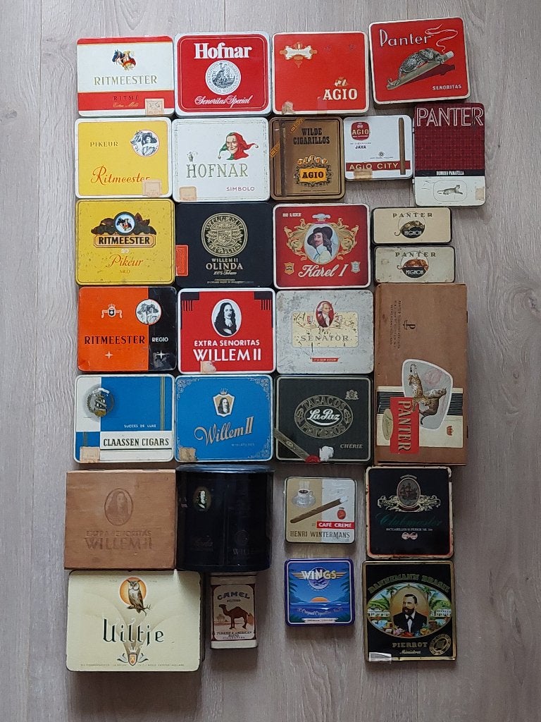 sigarenblikjes, Ophalen of Verzenden, Gebruikt, Overige, Overige merken
