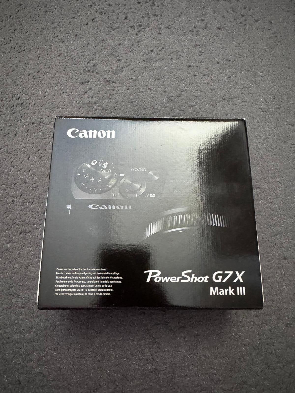 Canon G7X MARK III - Zwart NIEUW, Audio, Tv en Foto, Fotocamera's Digitaal, Canon, Nieuw, Ophalen of Verzenden, Compactcamera