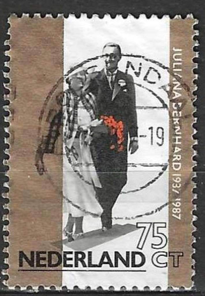 Nederland 1987 - Yvert 1280 - Juliana en Bernhard (ST), Verzenden, Gestempeld