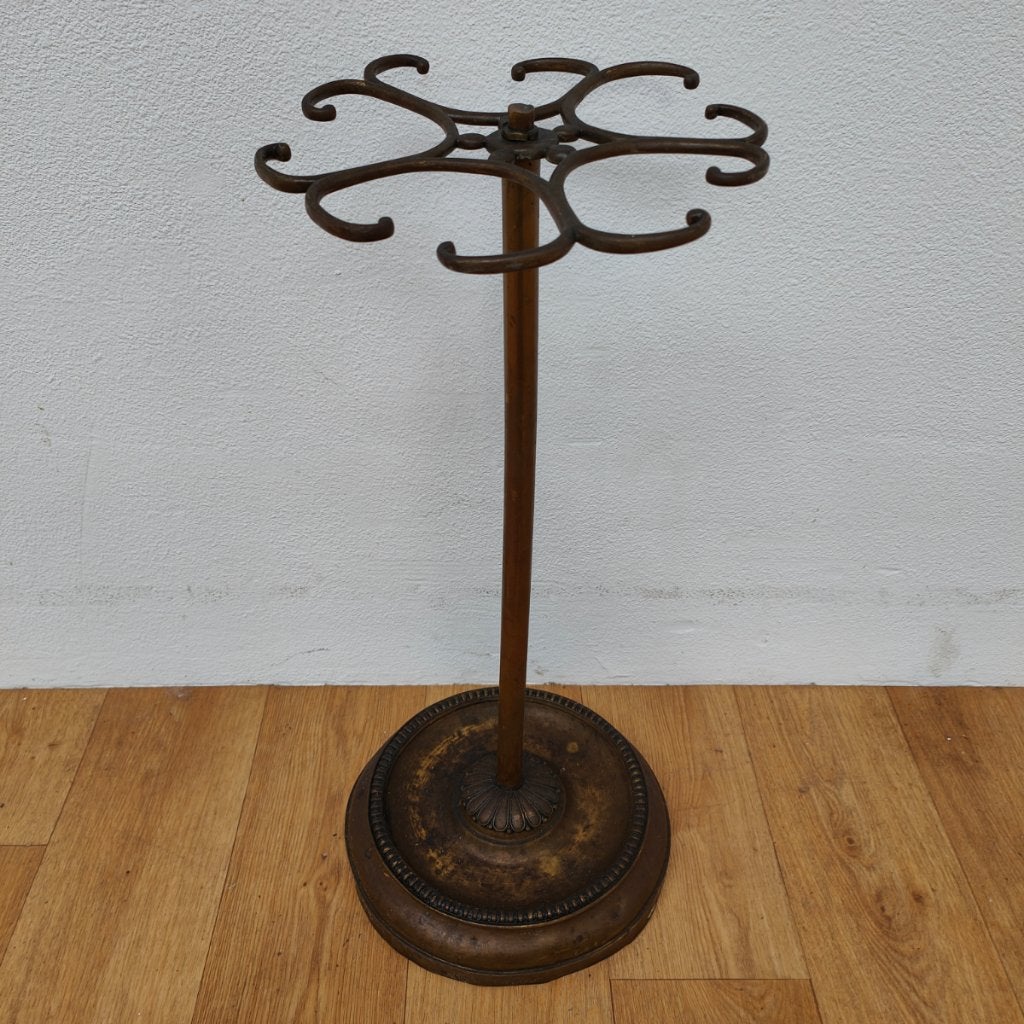Vintage Antieke koperen paraplustandaard, paraplubak, Huis en Inrichting, Woonaccessoires | Paraplubakken, Overige materialen
