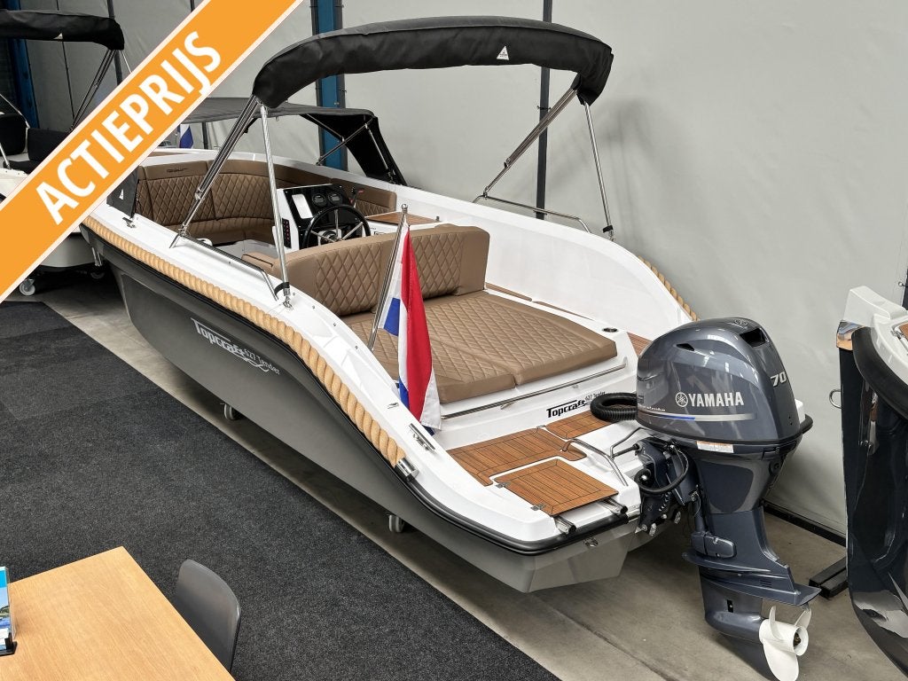 Vaarklaar! Topcraft 627 Tender met Yamaha 70 pk, Overige typen, Topcraft, 70 pk, 6 m