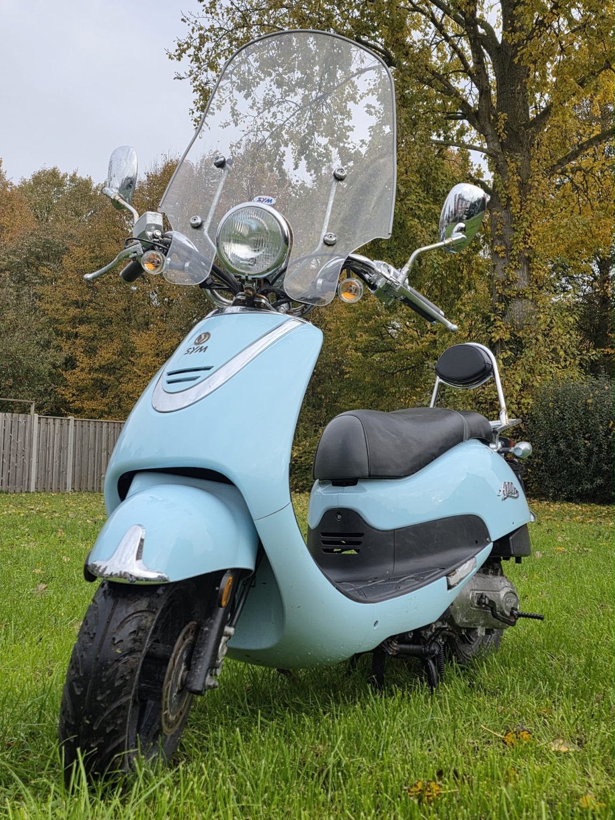 SYM Scooter - Blauw Kenteken - Bijna Nieuw!, Fietsen en Brommers, Ophalen, Zo goed als nieuw, 1 versnellingen, 50 cc