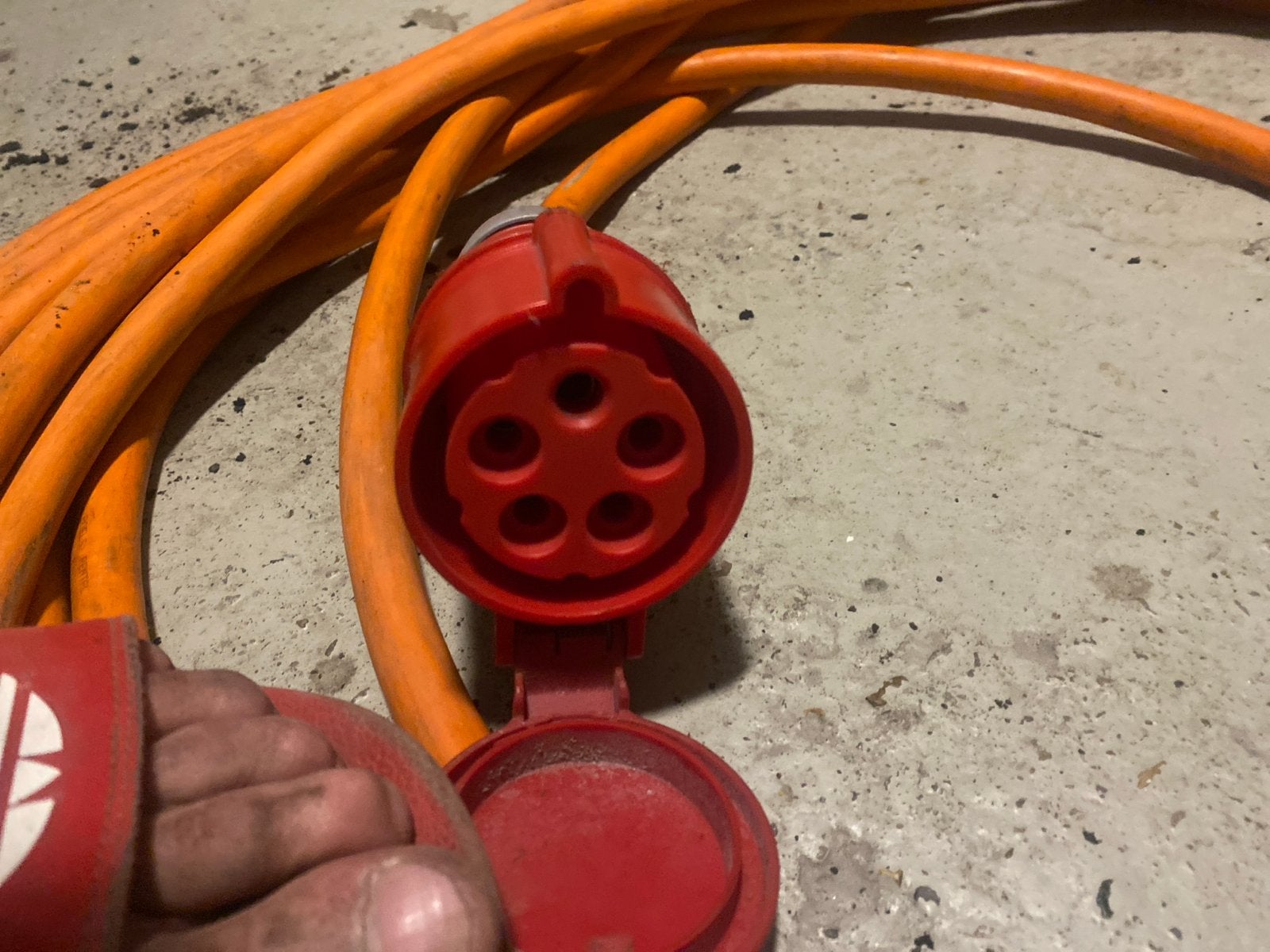 krachtstroom kabel 25 meter 32A met stekkers, Doe-het-zelf en Verbouw, Elektra en Kabels, Ophalen of Verzenden, Gebruikt, Kabel of Snoer