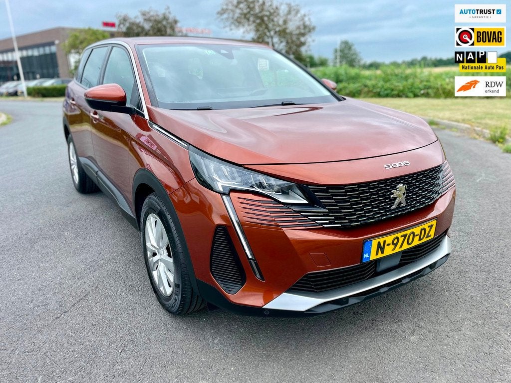 Peugeot 5008 1.2 PureTech Blue Lease Active Aut, Cam, Navi,, Auto's, Peugeot, Bedrijf, Te koop, ABS, Airbags, Airconditioning