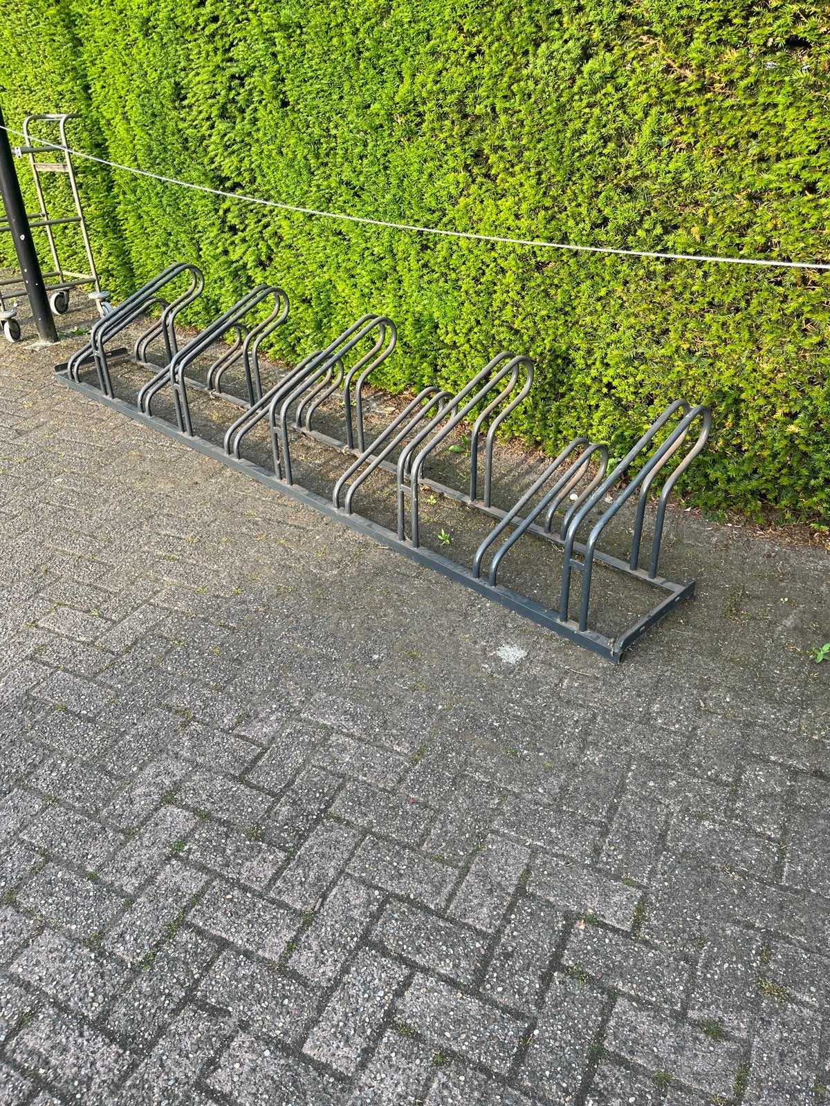 Robuust fietsenrek voor 10 fietsen, Ophalen, Zo goed als nieuw