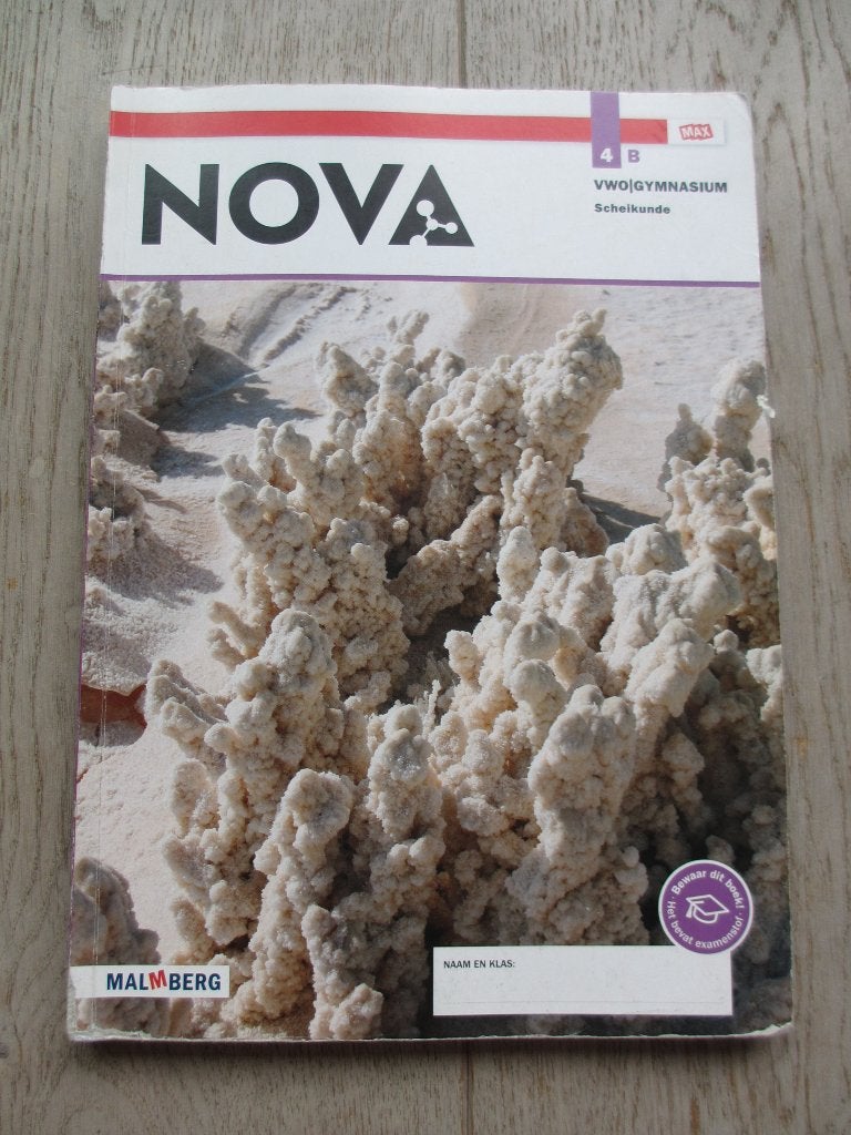 NOVA scheikunde schoolboek 4 VWO|GYMNASIUM – deel B, Boeken, Gelezen, VWO, Scheikunde, Malmberg