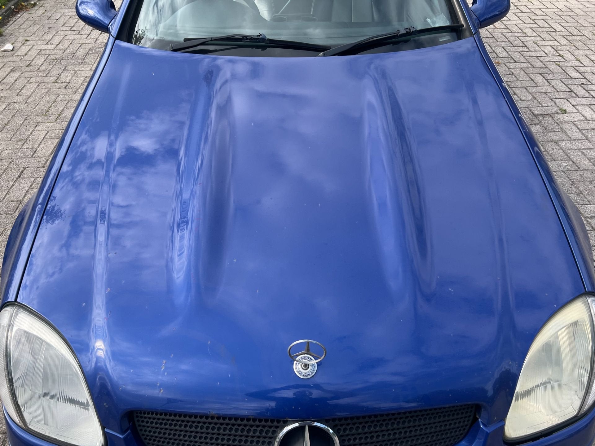 MERCEDES SLK R170 BLAUW 352 MOTORKAP 1996-2004, Gebruikt, Mercedes-Benz AG, Mercedes-Benz, Ophalen of Verzenden