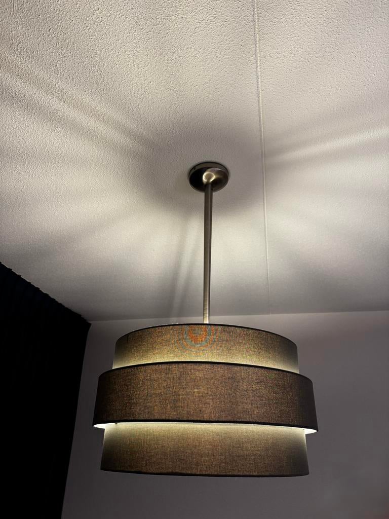Hanglamp Innocenzio van Pronto wonen met telescopische steel, Ophalen, Zo goed als nieuw, Stof, 75 cm of meer