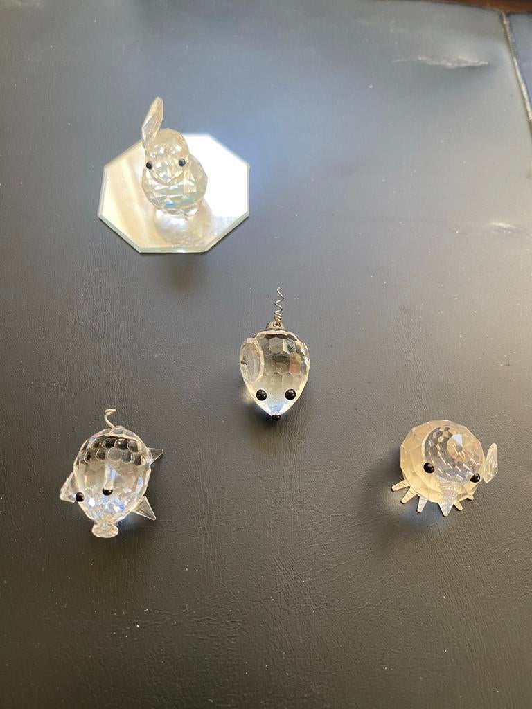 3x Swarovski kristal figuurtjes met mankement, Ophalen of Verzenden, Gebruikt, Figuurtje