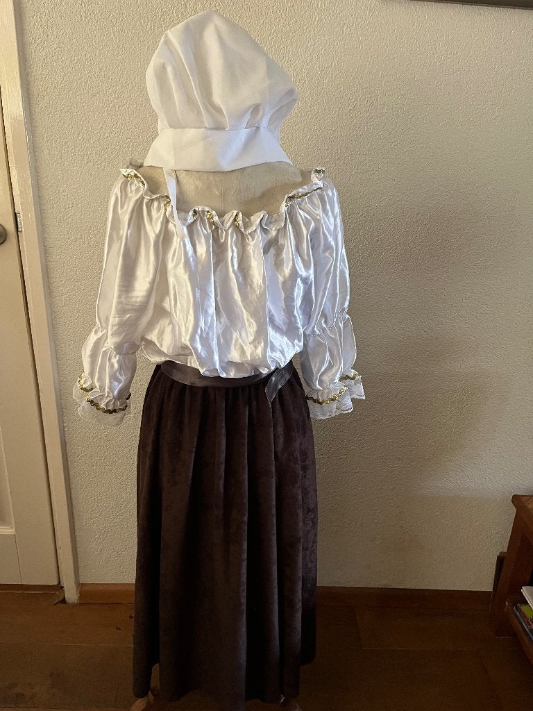 Historisch kostuum: boerin/dienstmeisje maat 42/44, Kleding | Dames, Maat 42/44 (L), Ophalen of Verzenden, Kleding, Gedragen
