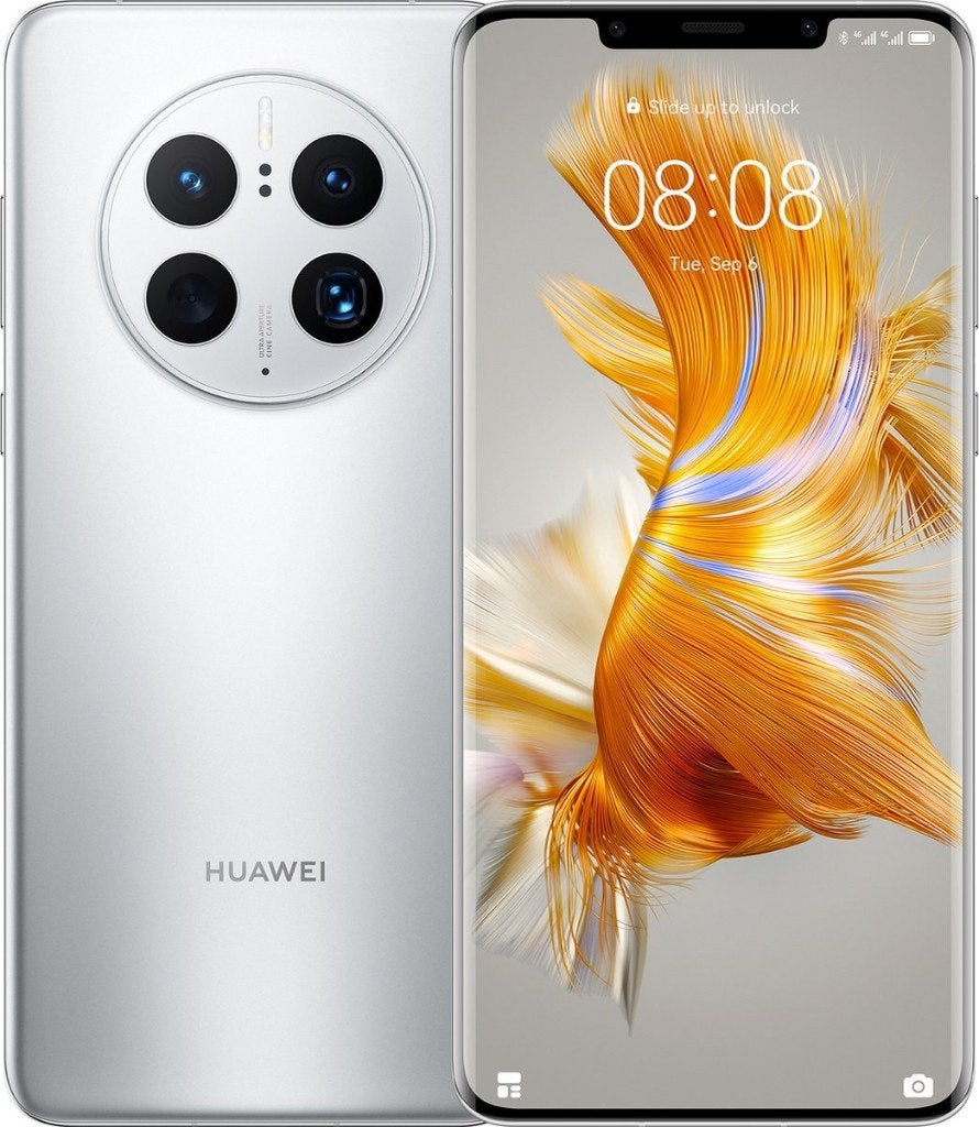Huawei Mate 50 Pro, 8GB/256GB, Silver, Verzenden, Touchscreen, Refurbished, Zonder simlock