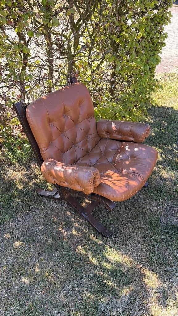 Vintage fauteuil Siesta design Ingmar Relling Westnova, Ophalen, 75 tot 100 cm, 50 tot 75 cm