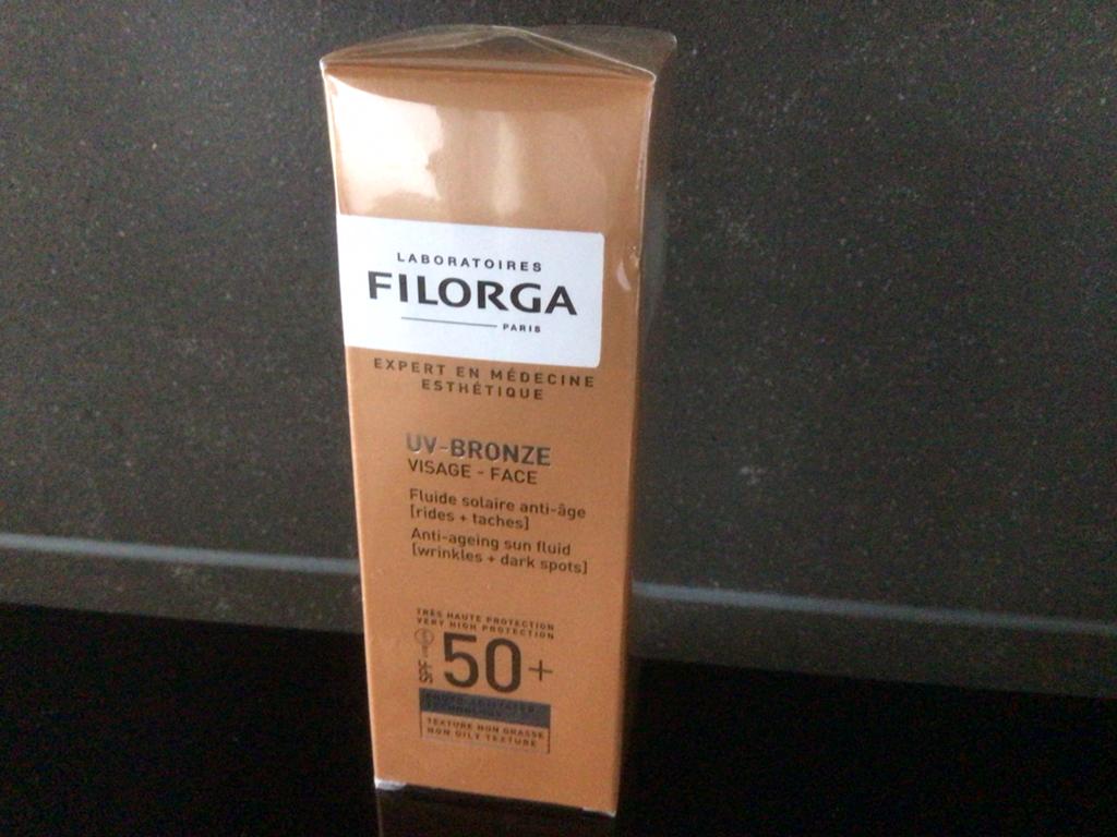Filorga UV-Bronze face anti-aging SPF 50+ 40 ml NIEUW, Ophalen of Verzenden, Nieuw, Gehele gezicht, Verzorging