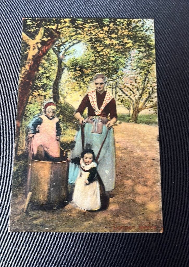 Gelderland kind in tobbe + leren lopen Deyhlé’s nr 41, Ophalen of Verzenden, Voor 1920, Gelopen, Overige thema's