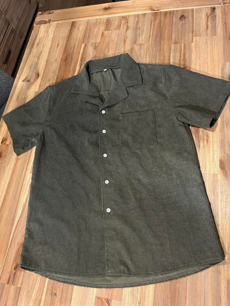 Blouse korte mouwen, Kleding | Heren, Overhemden, Ophalen of Verzenden, Zo goed als nieuw, Groen