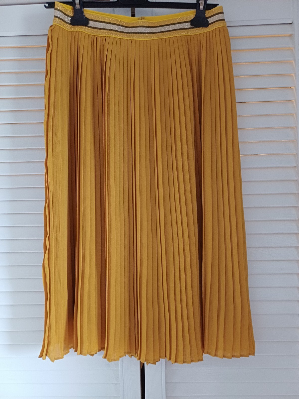 Nümph plooirok in mosterdgeel - Maat 38 (M), Kleding | Dames, Rokken, Maat 38/40 (M), Geel, Nümph, Ophalen of Verzenden