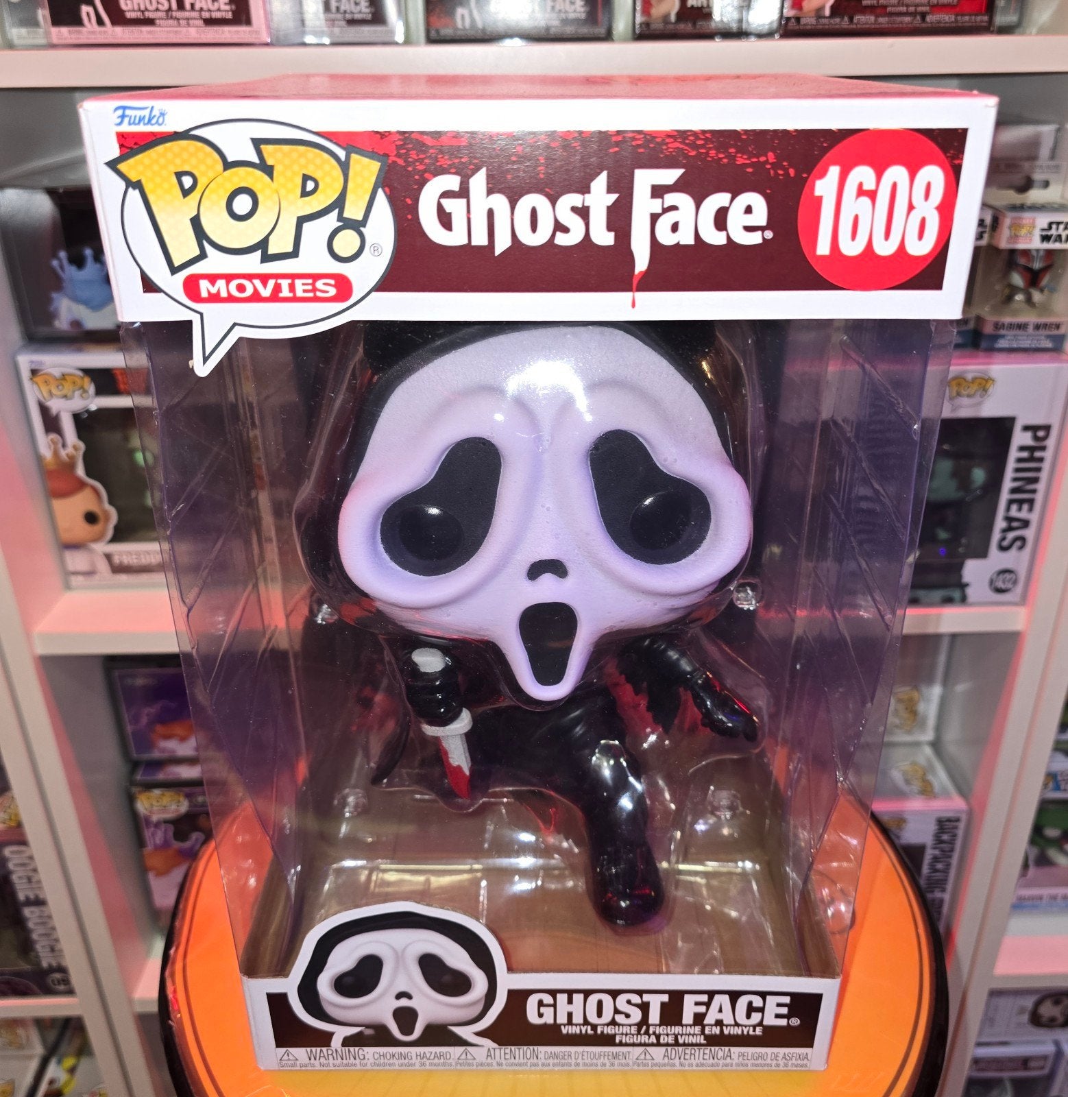 Funko Pop! 1608 Ghost Face (Scream) 10 inch Jumbo Pop, Verzamelen, Poppetjes en Figuurtjes, Ophalen of Verzenden