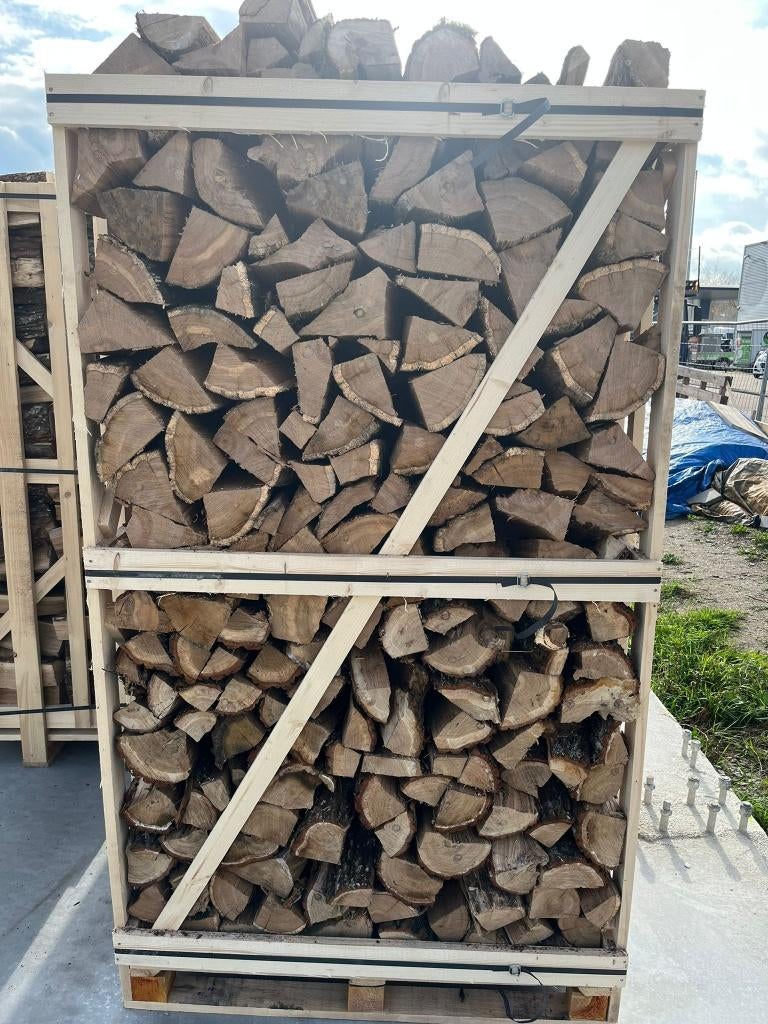 Luchtgedroogd haardhout openhaardhout EIK HAARDHOUT GEDROOGD, Tuin en Terras, Haardhout, Minder dan 3 m³, Ophalen, Eikenhout, Blokken