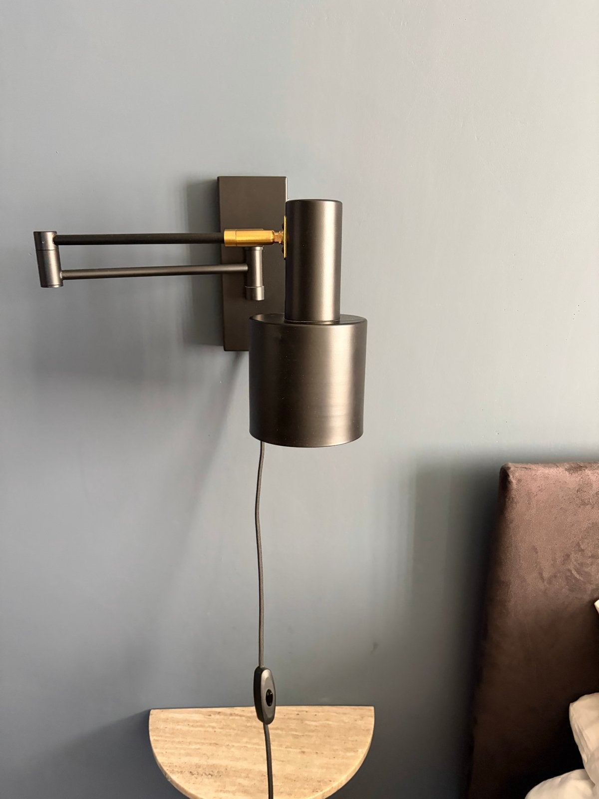 Moderne Zwarte Wandlamp (2 stuks), Zwart, Metaal, E27 (groot), Ophalen of Verzenden