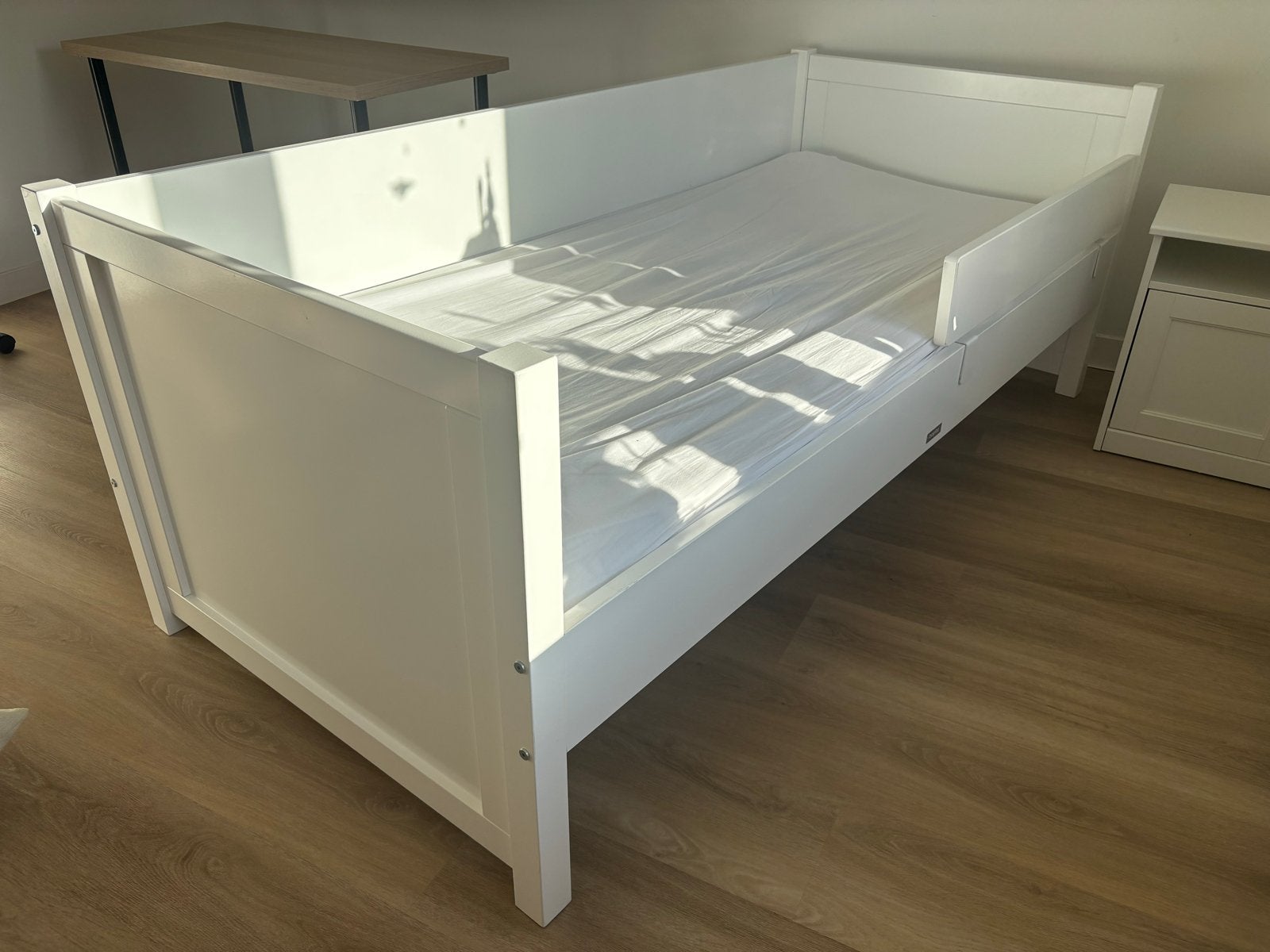 Bopita bed bedbank wit eenpersoonsbed kinderbed eenpersoons), Ophalen, 85 tot 100 cm, Gebruikt, Lattenbodem