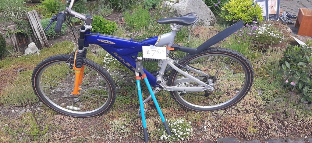 Raleigh Mountainbike - Blauw/Oranje - Volledig Geveerd, Ophalen