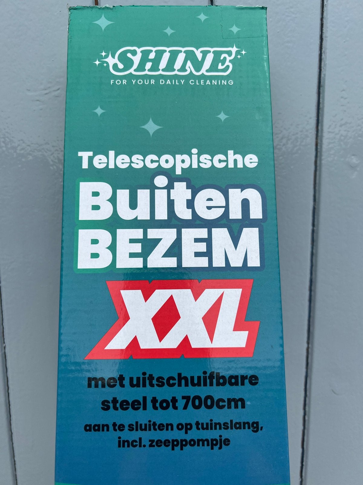 Shine Telescopische Buiten Bezem XXL - 700cm, Ophalen