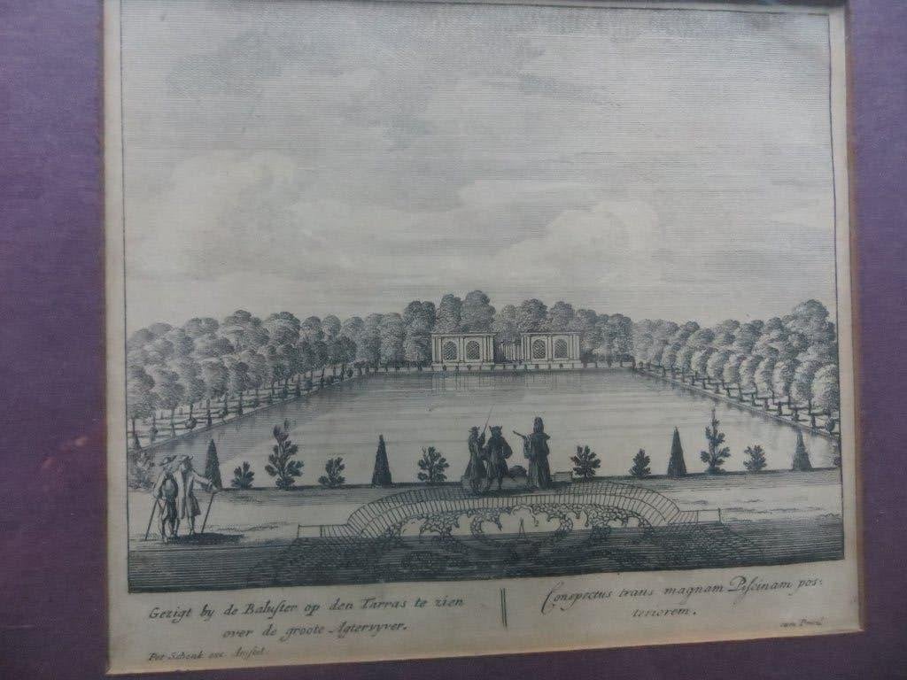 Gravure, In lila Pass part, afbeelding v/e Paleistuin ???, Antiek en Kunst, Ophalen, Flora en Fauna, Gravure