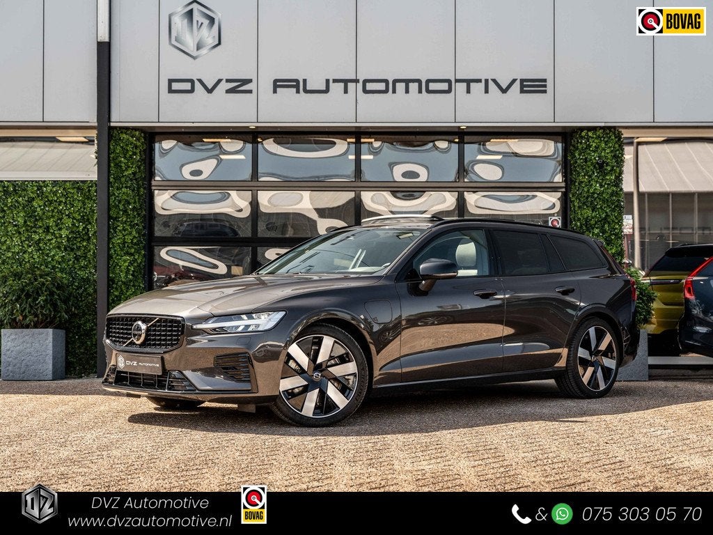 Volvo V60 2.0 T6 PHEV 350PK AWD Plus Dark |100% | Pano | Sur, Auto's, Volvo, Bedrijf, Te koop, V60, 360° camera, 4x4, ABS, Achteruitrijcamera
