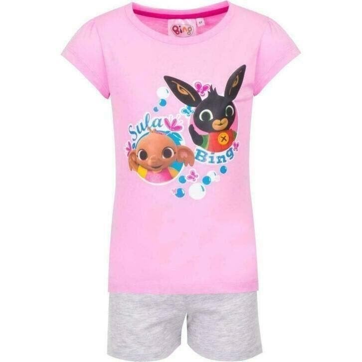 Bing Konijn Shortama Roze/Grijs - Maat 116 - Katoen, Meisje, Nieuw, Setje, Bing