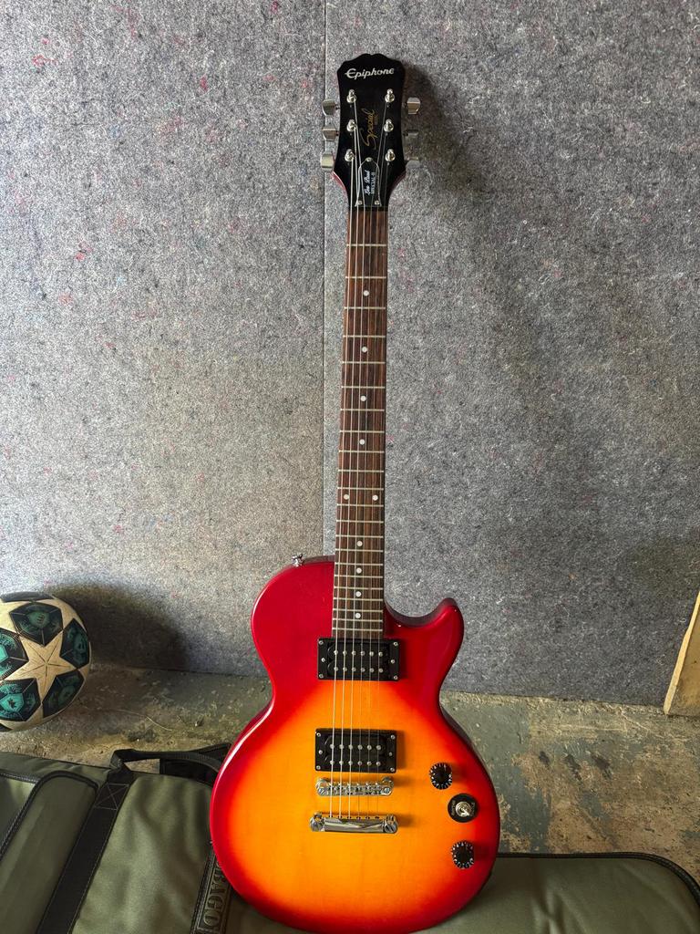 Epiphone Les Paul Special II gitaar, Ophalen of Verzenden, Zo goed als nieuw, Solid body, Epiphone