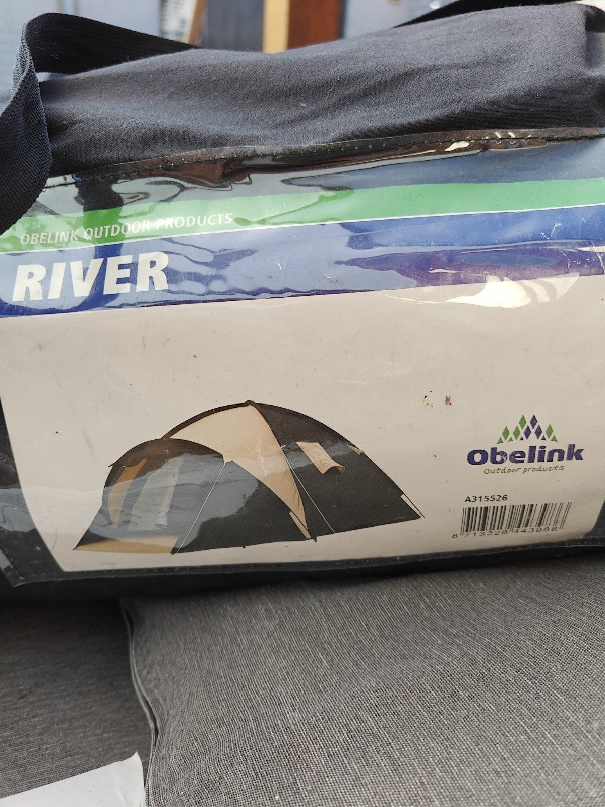 Obelink River 2-persoons koepeltent, Caravans en Kamperen, Tenten, Ophalen of Verzenden, Zo goed als nieuw, Tot en met 2