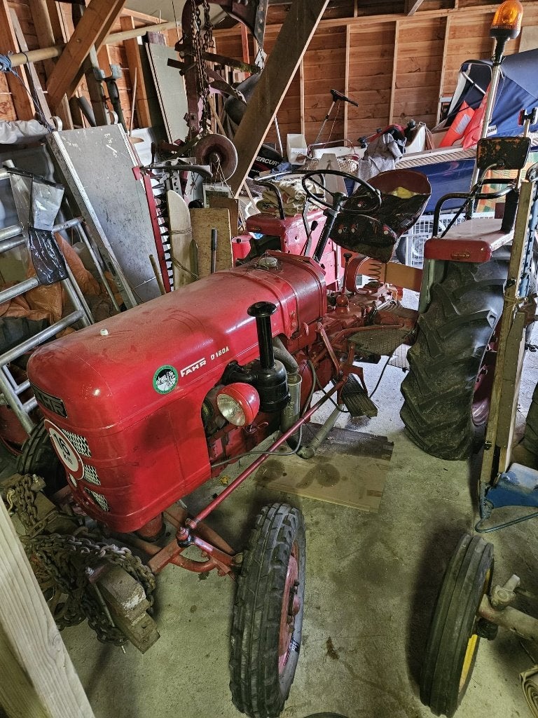 Fahr D160H oldtimer trekker uit 1954 met ploeg en maaibalk, Ophalen, Deutz - Fahr, 2500 tot 5000, Oldtimer