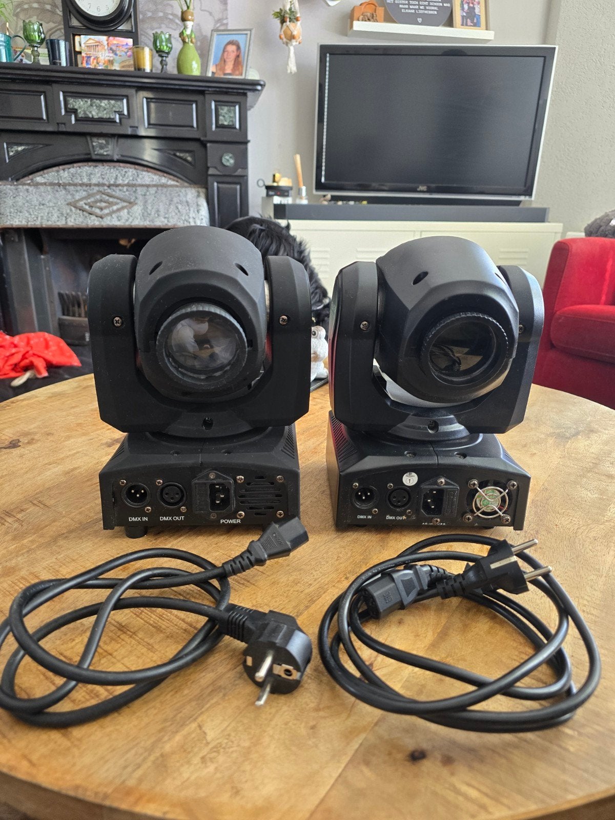 AYRA Mini led spot - Set van 2 Moving Head lampen - Zo goed, Ophalen of Verzenden, Zo goed als nieuw, Licht, Geluidgestuurd