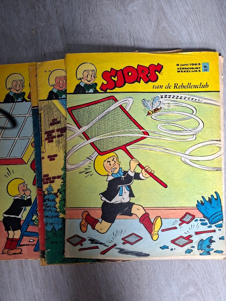 Sjors van de Rebellenclub - Diverse jaargangen (1959-1965), Ophalen of Verzenden, Meerdere stripboeken, Onbekend, Gelezen