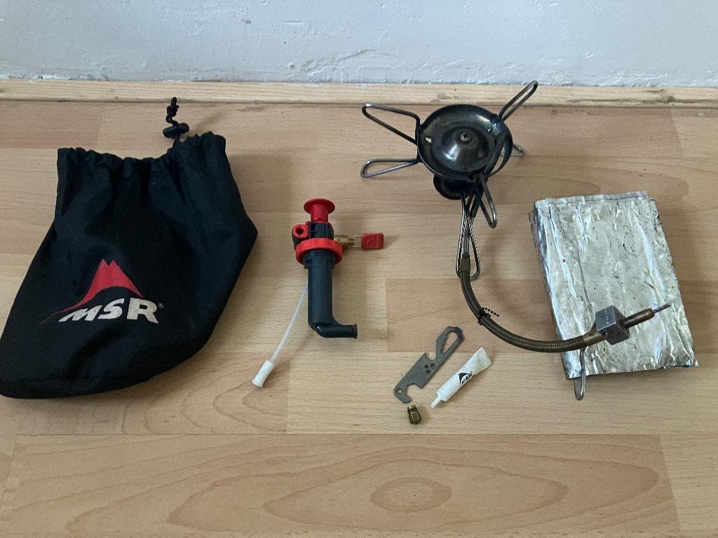 MSR Whisperlite brander incl fles naar keuze, Ophalen, Gebruikt