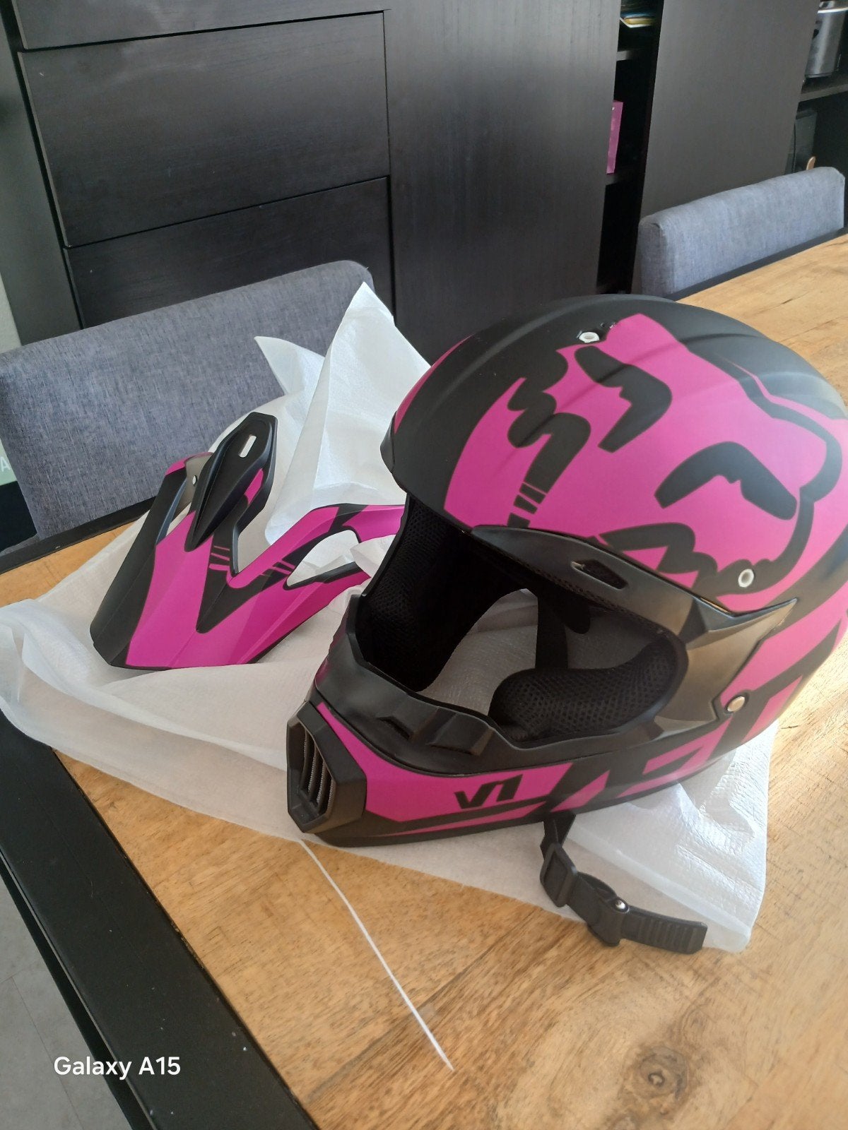 ( fiets ) cross helm fox, Ophalen of Verzenden, Offroadhelm, Overige merken