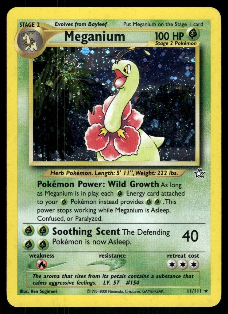 Meganium 11/111 - Neo Genesis (NM), Hobby en Vrije tijd, Verzamelkaartspellen | Pokémon, Verzenden, Gebruikt