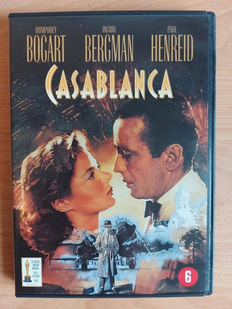Casablanca - Humphrey Bogart, Alle leeftijden, Ophalen of Verzenden, Zo goed als nieuw, 1940 tot 1960