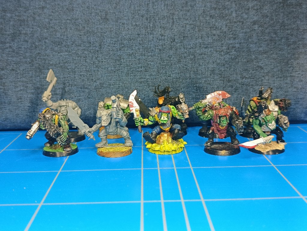 Warhammer 40k Ork Boyz Set 7 Orks, Gebruikt, Warhammer, Ophalen of Verzenden, .