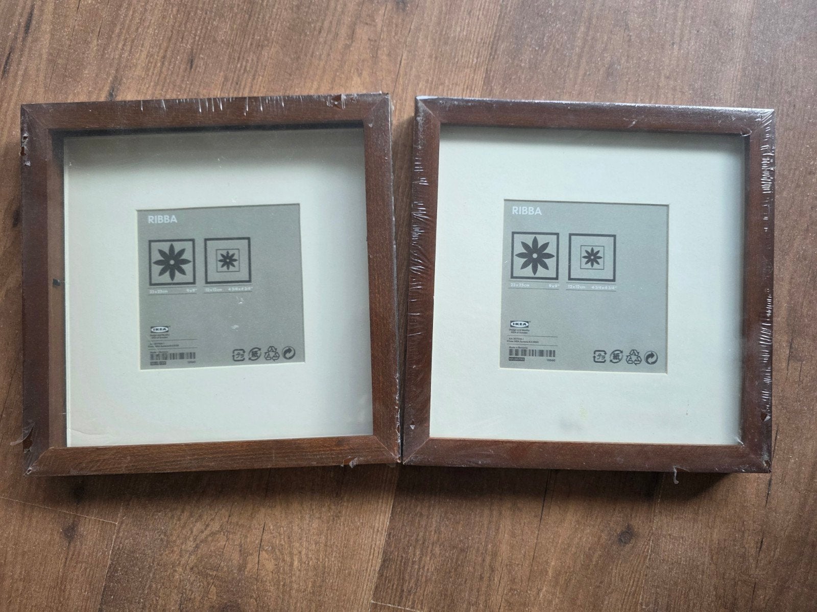 2x IKEA RIBBA fotolijst bruin, nieuw in verpakking, Ophalen, Bruin, Met glas, Nieuw