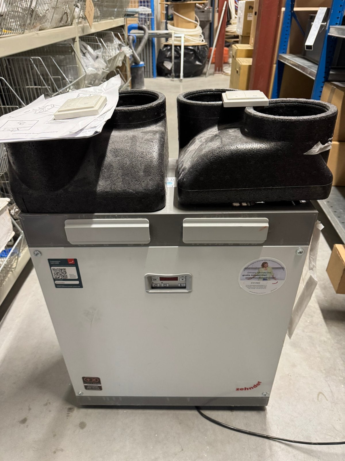 Zehnder whr 918, Ophalen, Zo goed als nieuw, Ventilator en Afzuiger