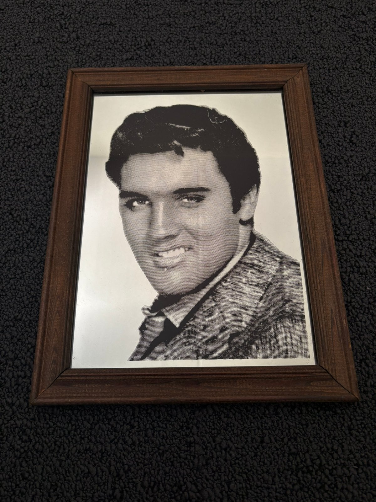 Vintage Elvis Presley spiegel Jaren 70, Ophalen of Verzenden, 1960 tot 1980, Zo goed als nieuw, Overige onderwerpen