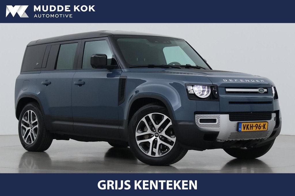 Land Rover Defender 3.0 D300 110 SE | COMMERCIAL | Luchtveri, Auto's, 2430 kg, Gebruikt, Blauw, Leder en Stof