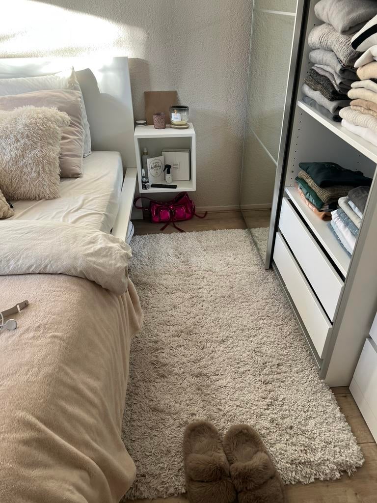 Witte vloerkleden 2x IKEA VOLLERSLEV 80x150, Huis en Inrichting, Stoffering | Tapijten en Kleden, Ophalen, Rechthoekig, 50 tot 100 cm