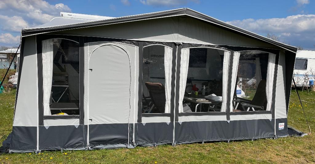 Dorema Coppens 270cm diep omloop 12 (925-950 cm) Voortent, Ophalen, Zo goed als nieuw, Ten Cate All Season 200g/m2, Dorema