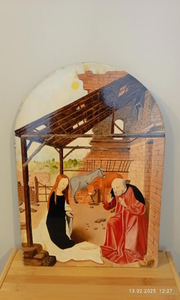 “Bijbels drieluik  handgeschilderd schilderij”, Verzenden