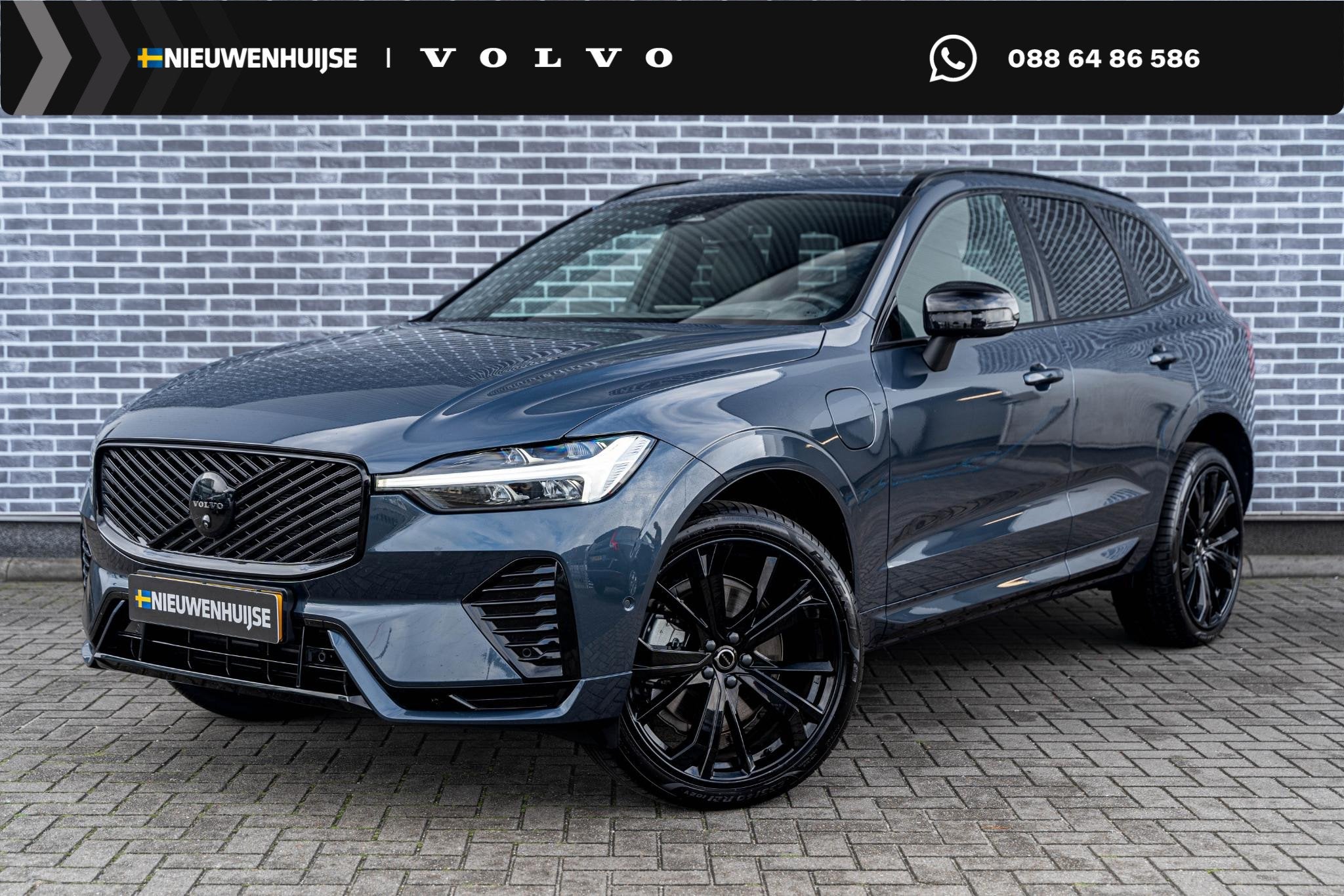Volvo XC60 T6 Plug-in Hybrid AWD Plus Black Edition | PHEV |, Gebruikt, Euro 6, 4 cilinders, Blauw
