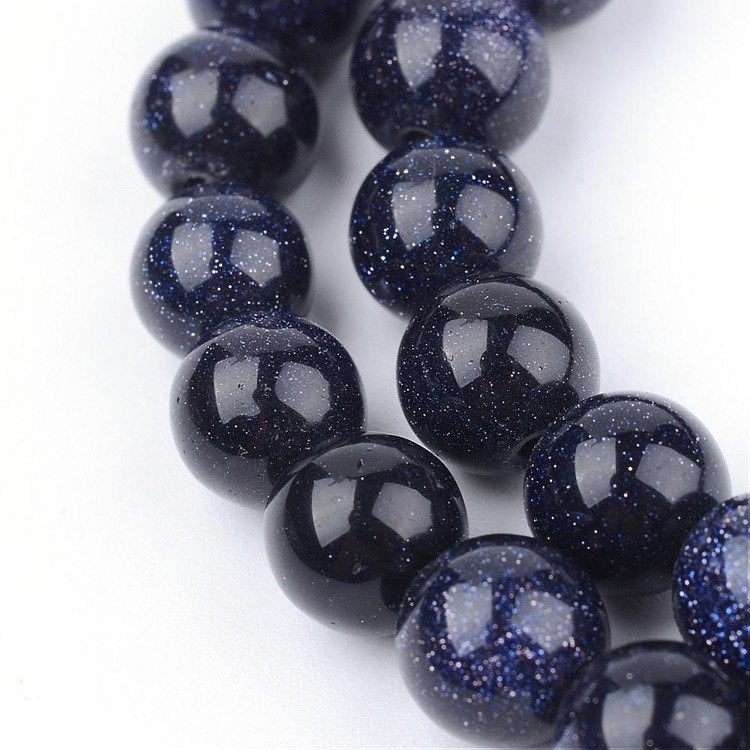 Vanaf € 2,95 Snoer 4, 6 en 8 mm. Blue Goldstone, Kraal, SINO-SEAR GmbH, Feuerbachstrasse11, Potsdam, Germany, Nieuw