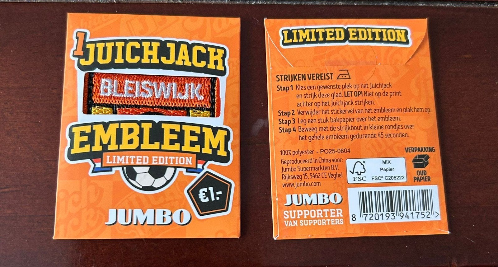 Jumbo Juichjack Embleem Bleiswijk., Jumbo, Ophalen of Verzenden